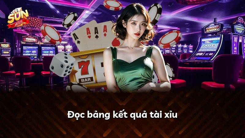 Đọc bảng kết quả tài xỉu