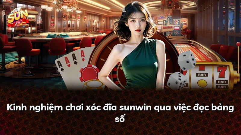 Kinh nghiệm chơi xóc đĩa sunwin qua việc đọc bảng số