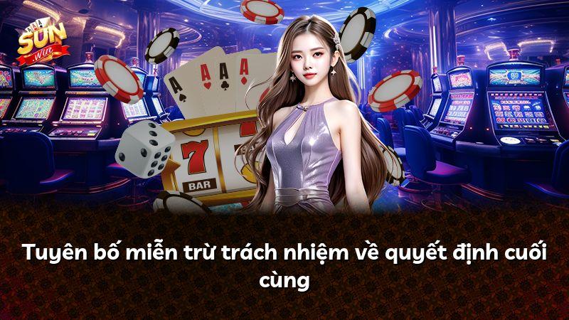 Tuyên bố miễn trừ trách nhiệm về quyết định cuối cùng